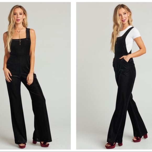 Show Me Your MuMu Pants - NWT 🔥 Show Me Your Mumu Black velvet jump suit